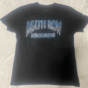 Death Row Records Black Short Sleeve Tee